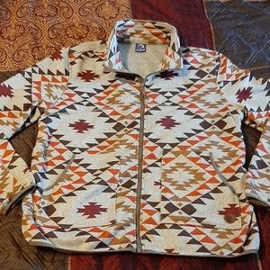 Mens Autumn Polyester Vintage Jacket, Zip-up 2XL